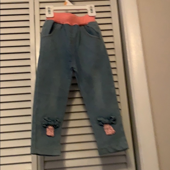 Jean 2 piece girls toddler pants & jacket outfit - Picture 6 of 8